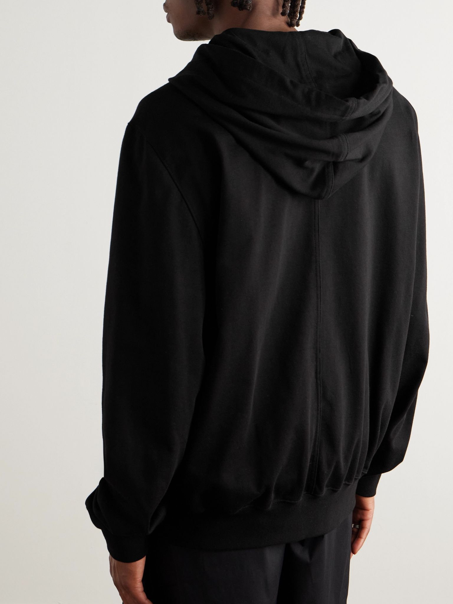 Organic Cotton-Jersey Hoodie Black - 3