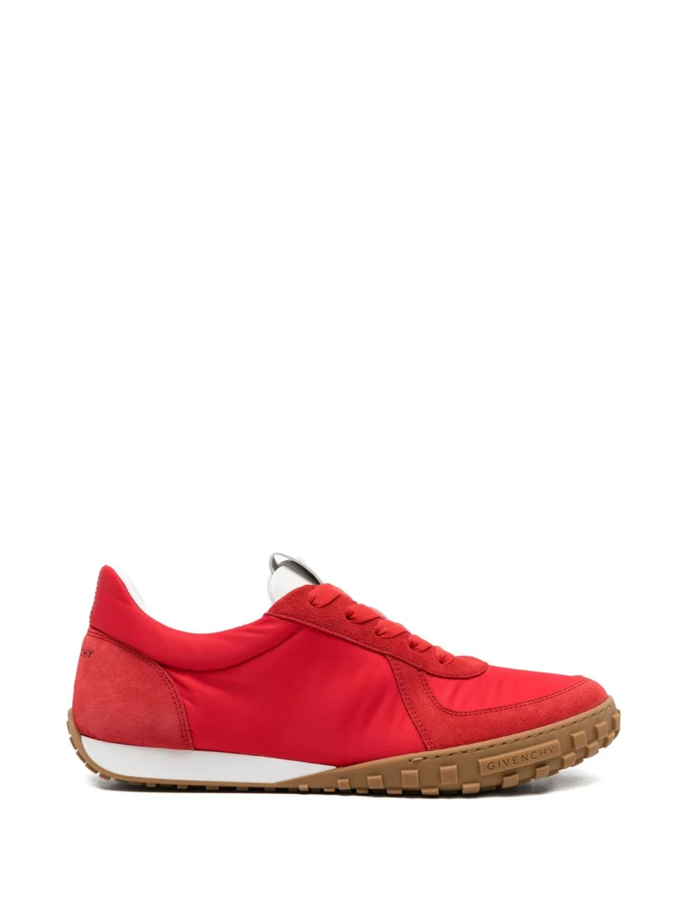 Glide suede panelled sneakers - 1