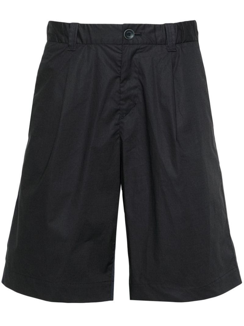 elasticated-waistband bermuda shorts 1