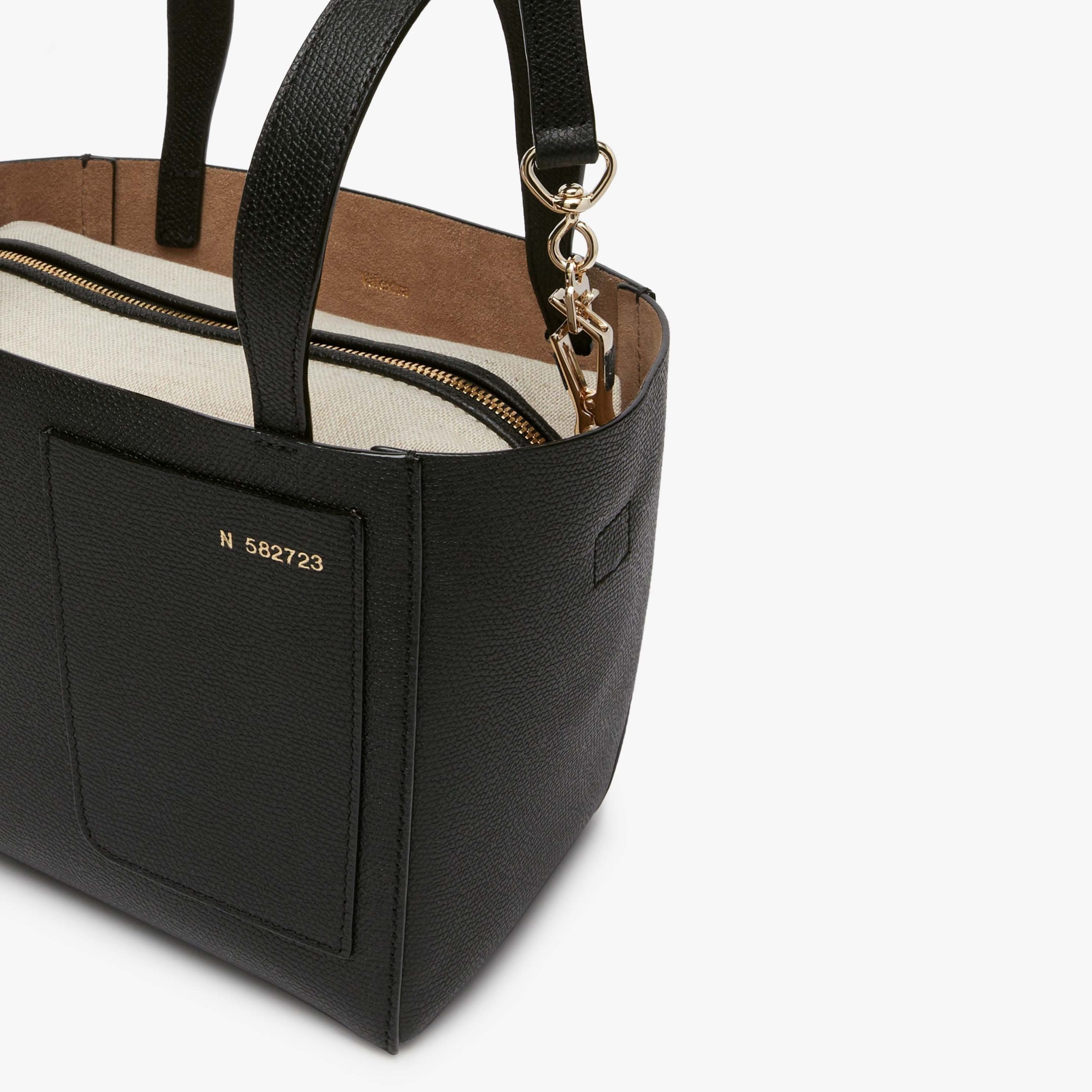 Valextra – Soft Bucket Micro Bag – Black - 2