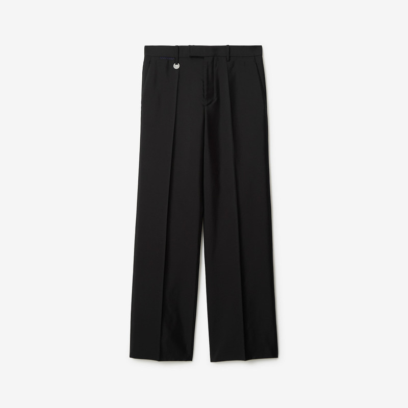 Wool Silk Tailored Trousers - 1