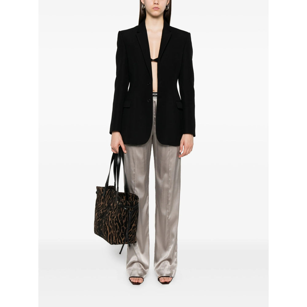 Tom Ford Grey Trousers - Straight Trousers Women - 5