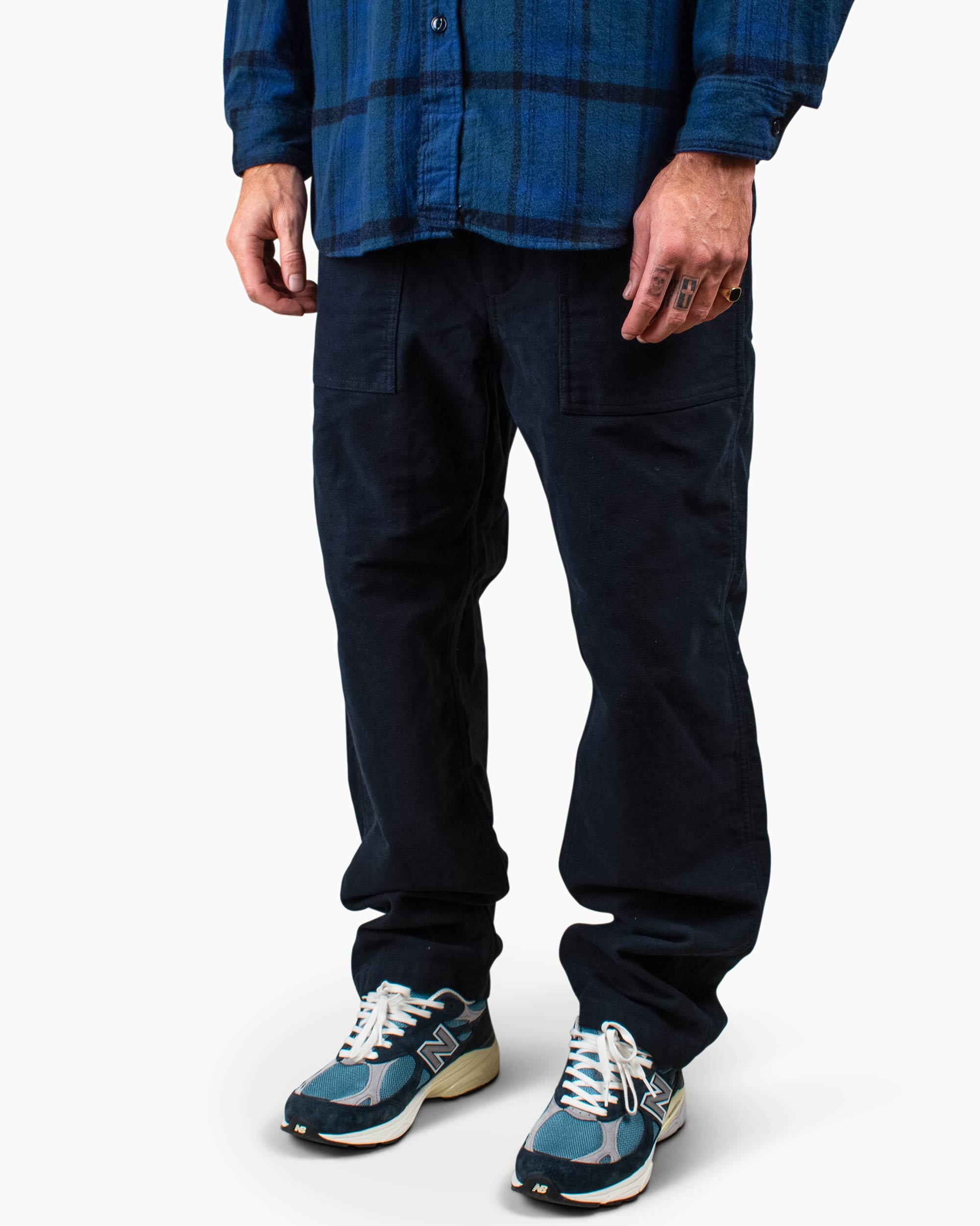 Fatigue Pant Dark Navy Cotton Moleskin - 4