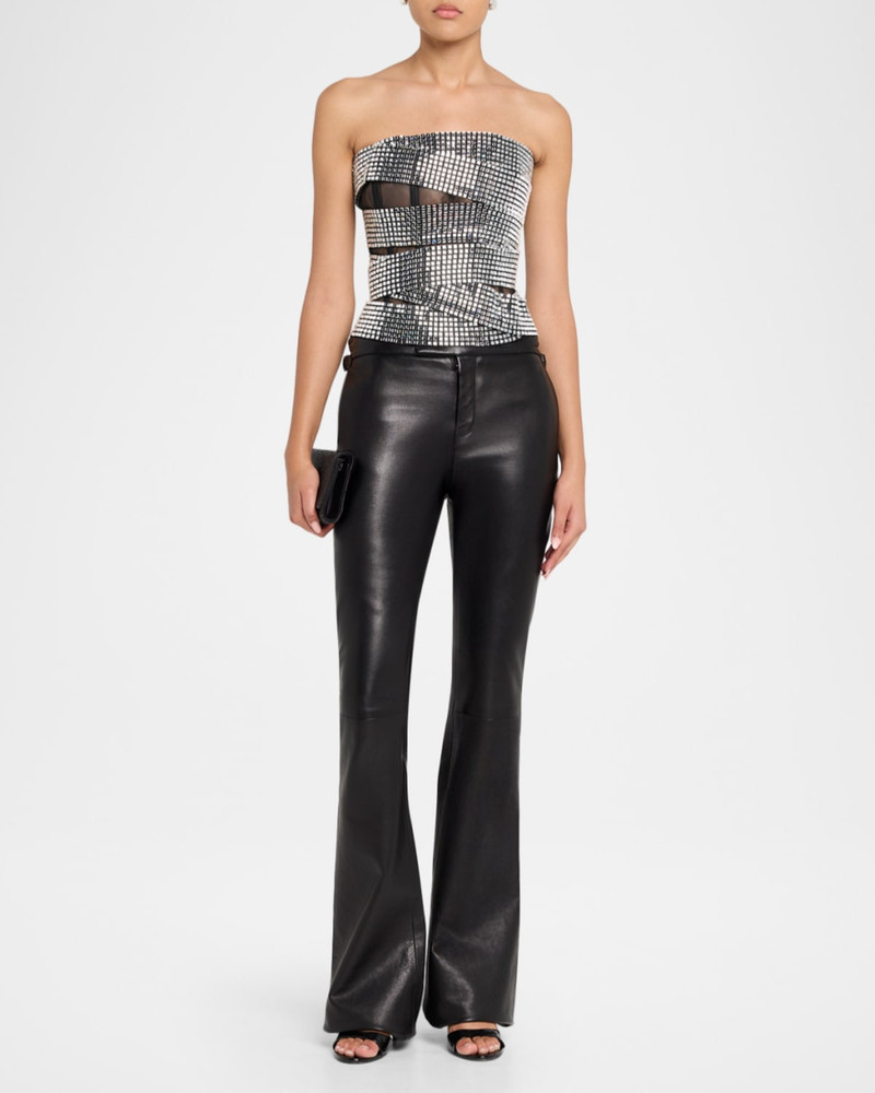 AREA Disco Ball Bustier Top outlook