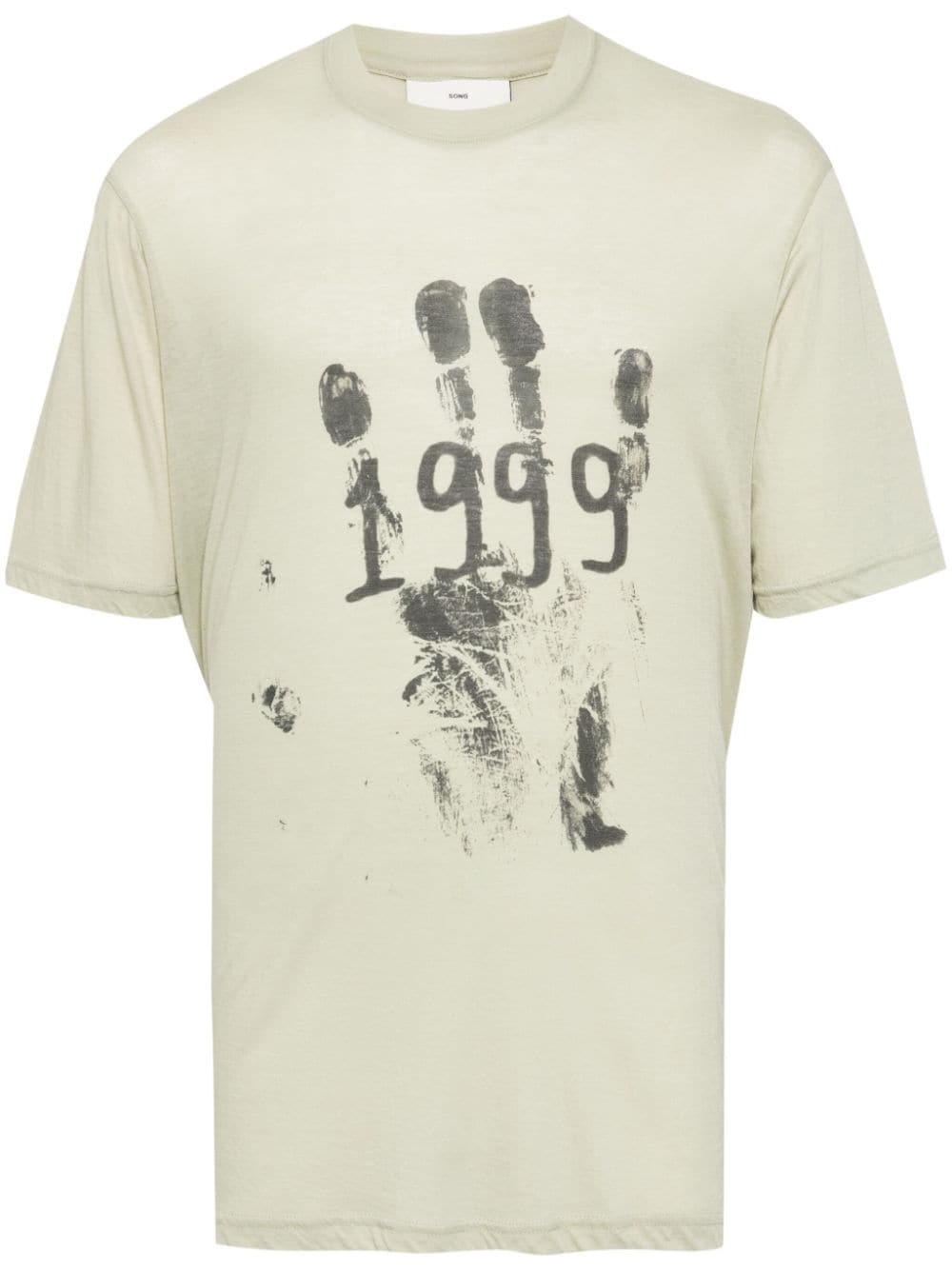 1999 Hand cotton-blend T-shirt - 1