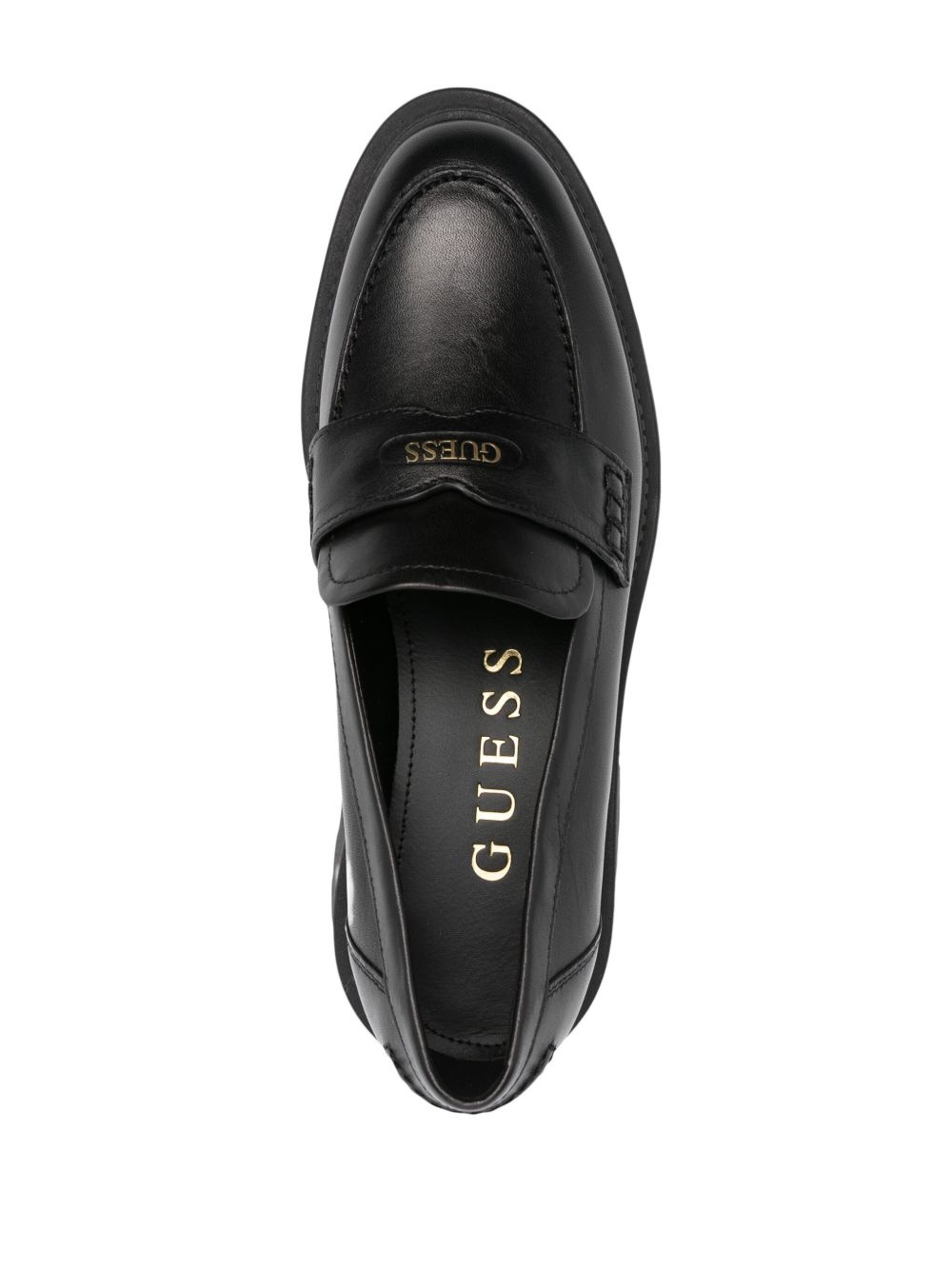logo-stamp loafers - 4