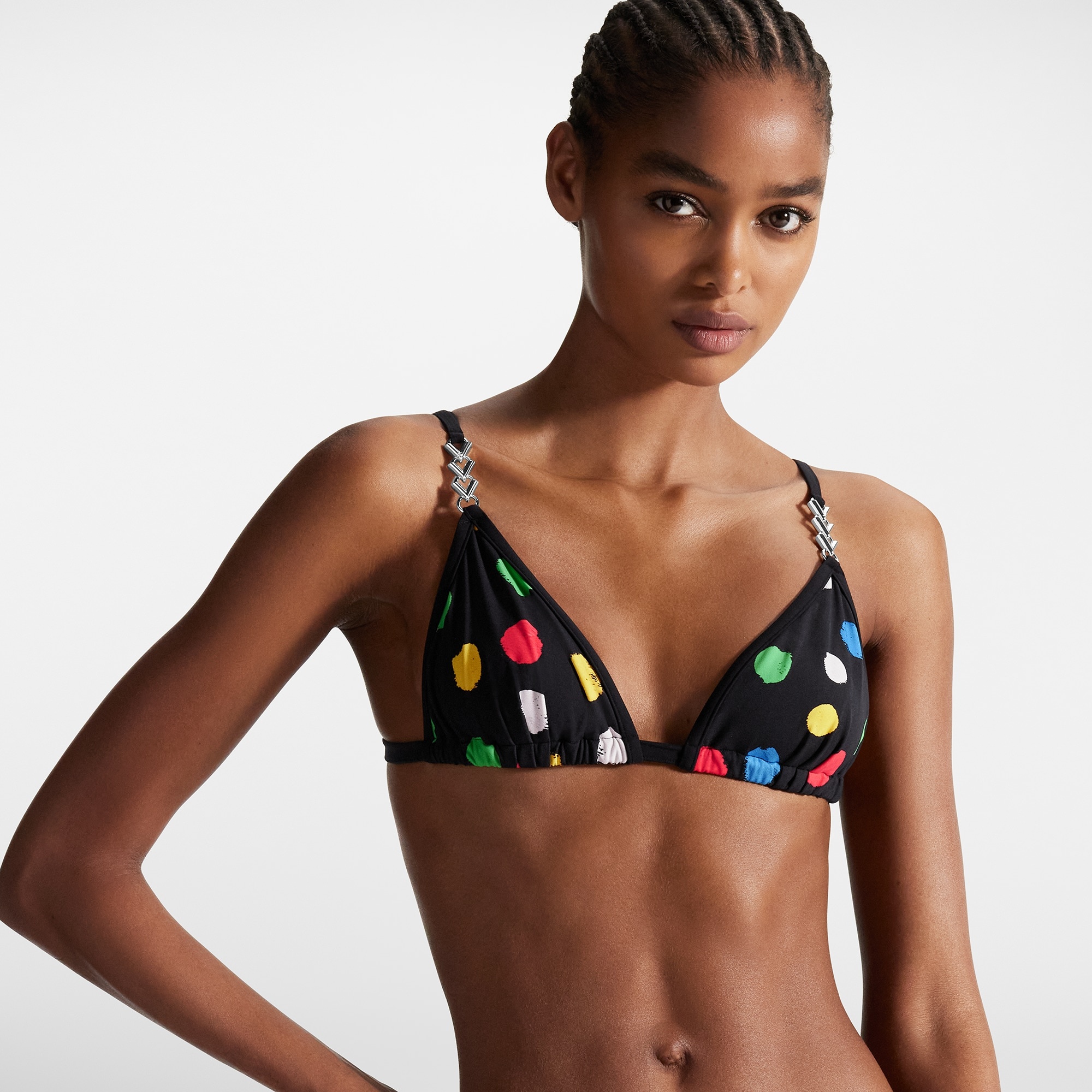 LV x YK Painted Dots Bikini Top - 4