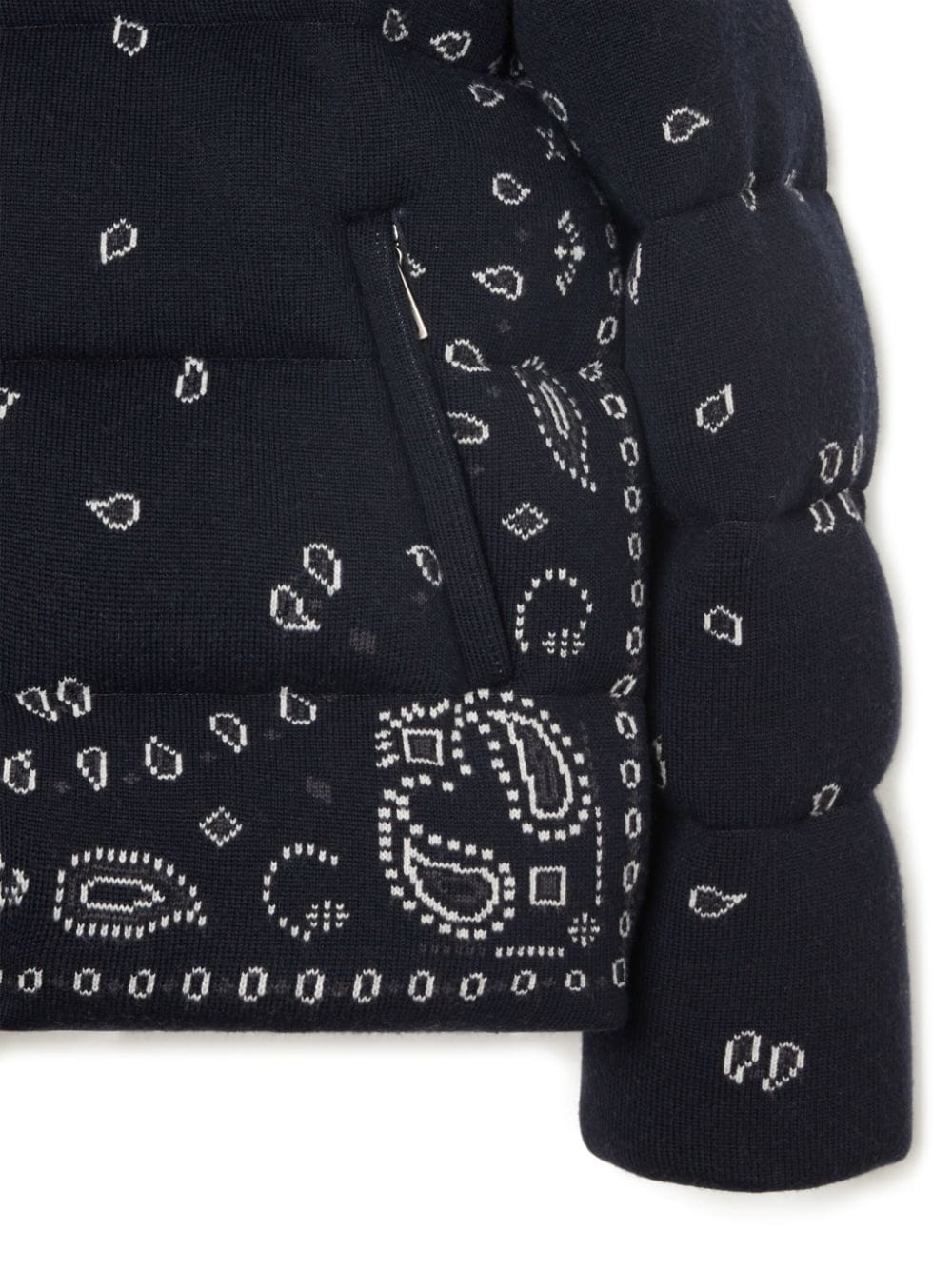 Bandana jacquard puffer jacket - 3