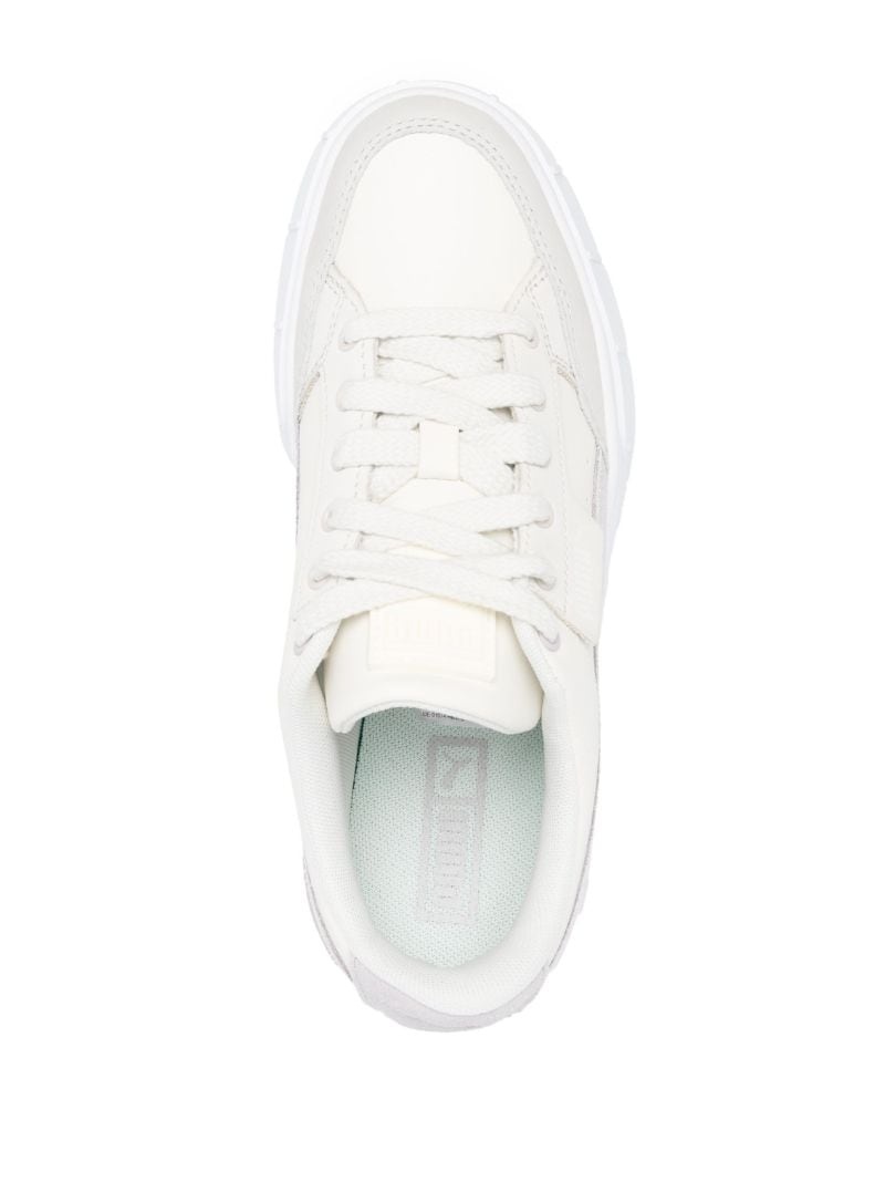 low-top platform sneakers - 4