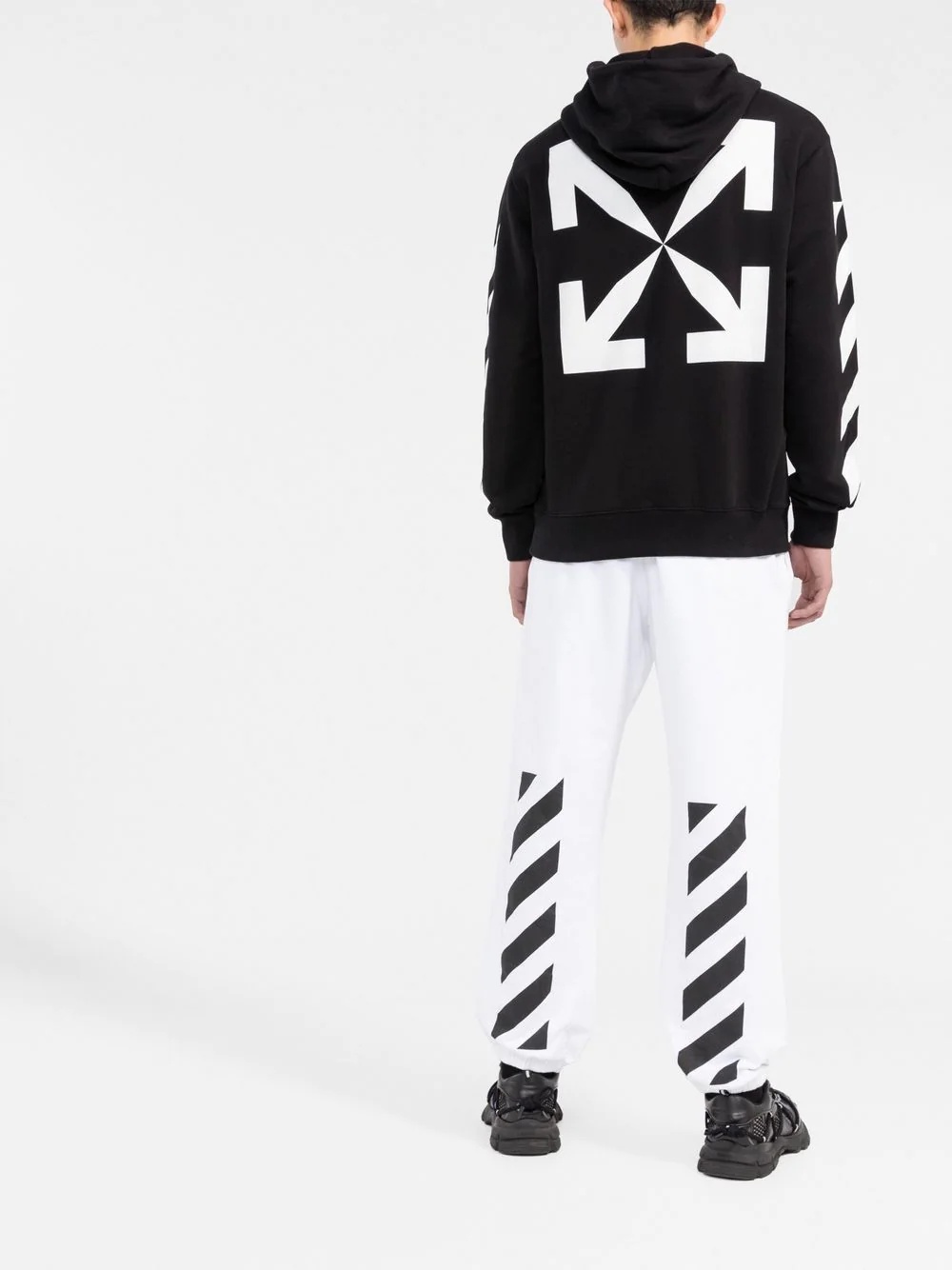 Diag-stripe track pants - 4