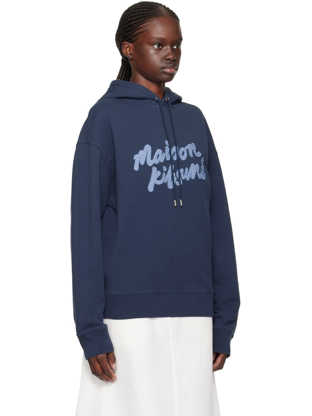 Navy Handwriting Hoodie - 2