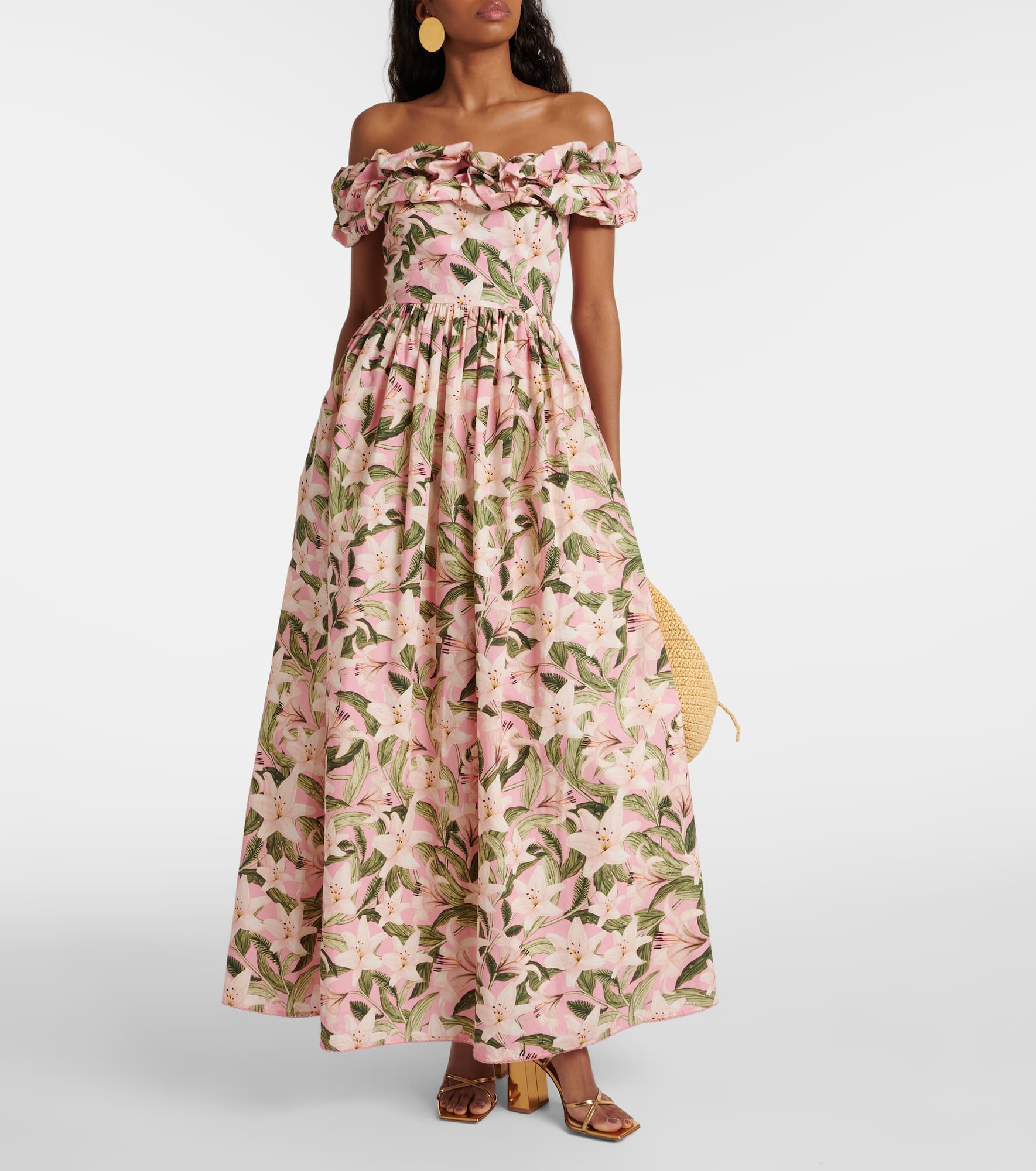 Espliego floral cotton maxi dress - 2