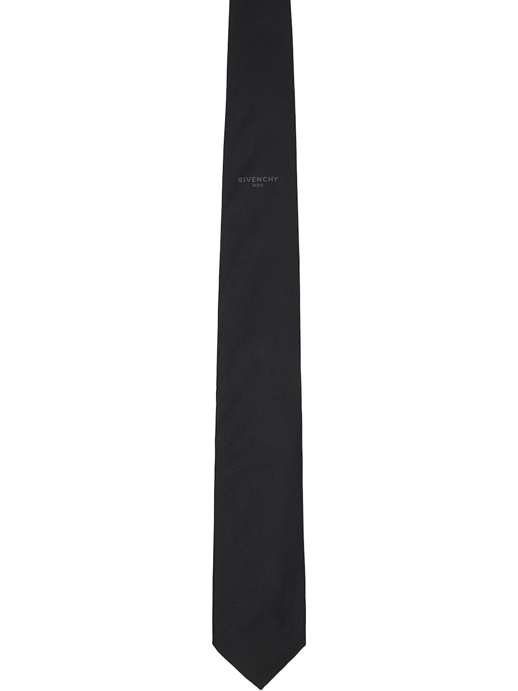 Black Paris Silk Jacquard Tie - 1