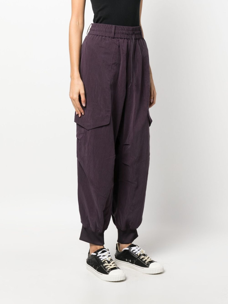 high-waisted cargo track-pants 3