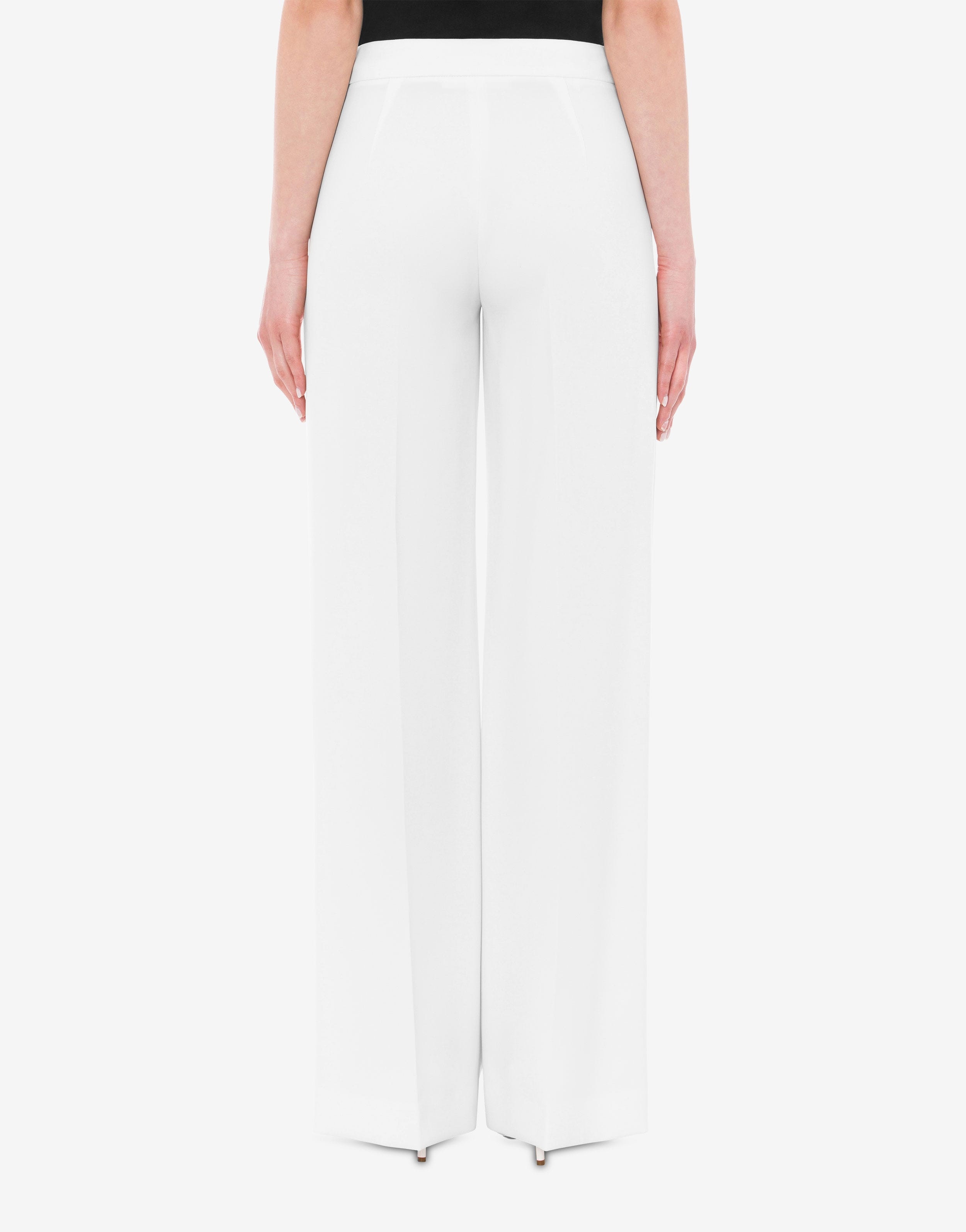 HEART BUTTONS CRÊPE TROUSERS - 3