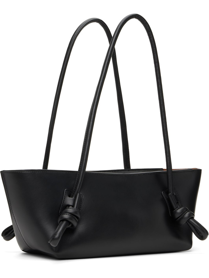 HEREU Black Fleca Baguette Shoulder Bag outlook
