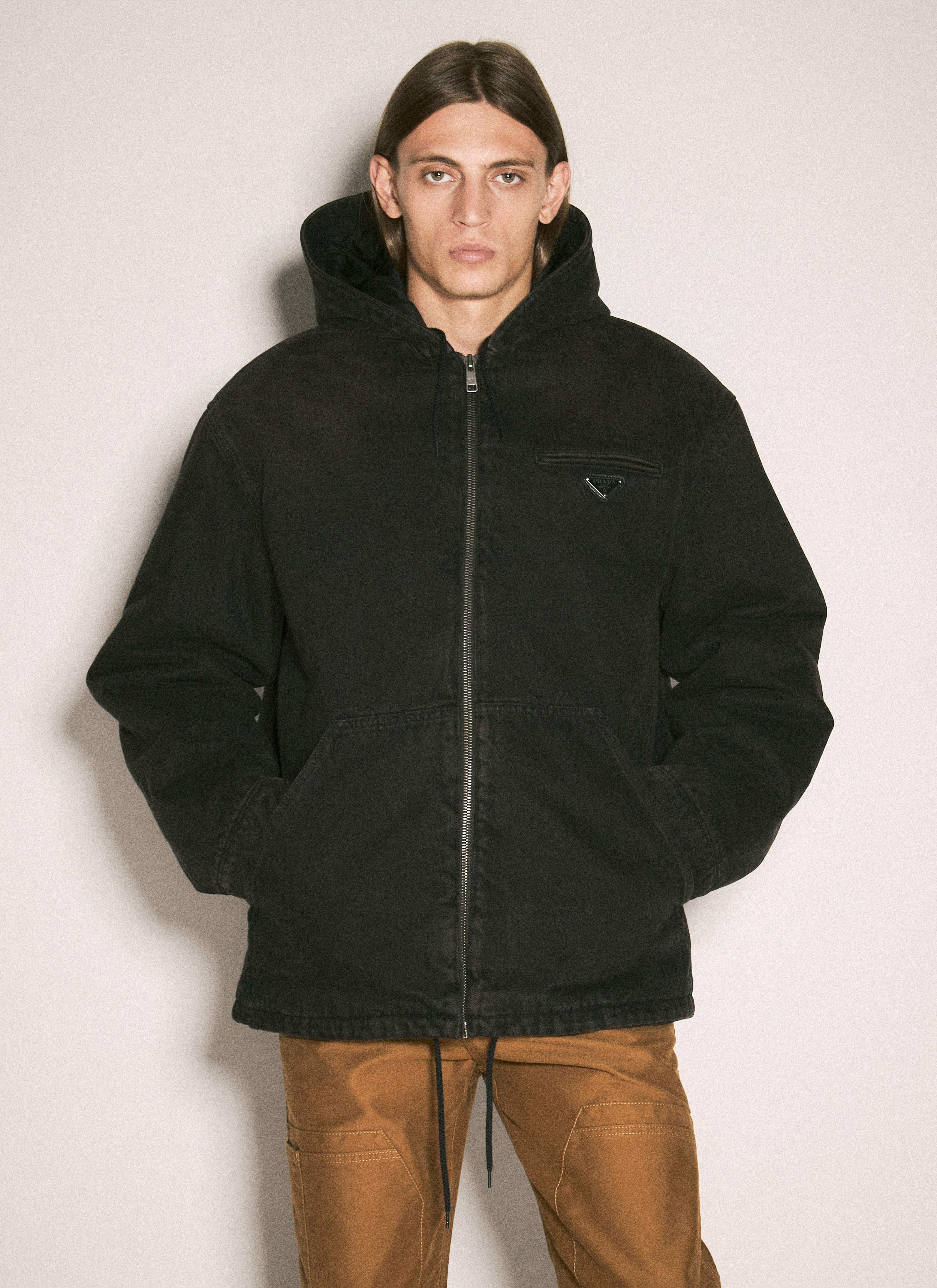 Prada Men Padded Denim Jacket - 1