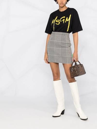 MSGM sequin-embellished logo T-shirt outlook