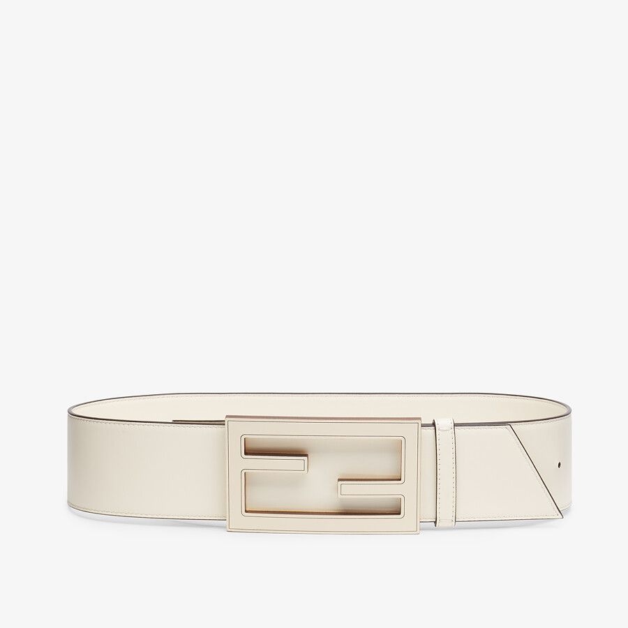 White leather belt - 1