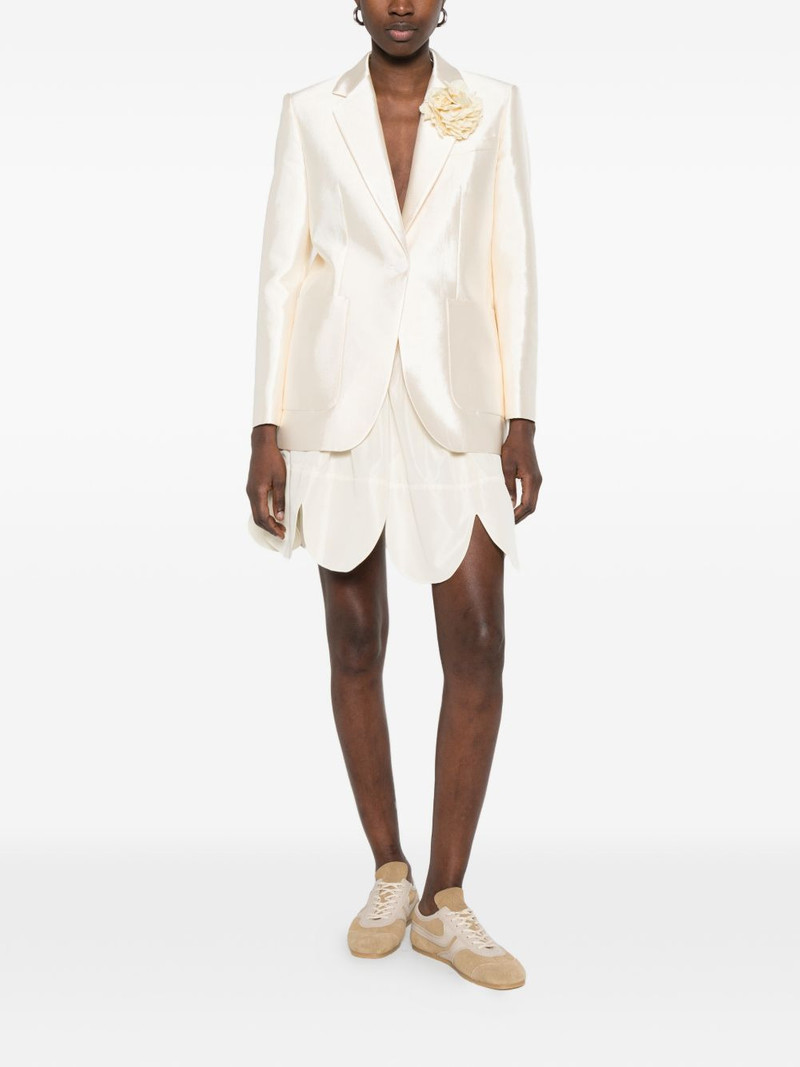 Sandro Myrella floral-appliqué front-pocket blazer outlook