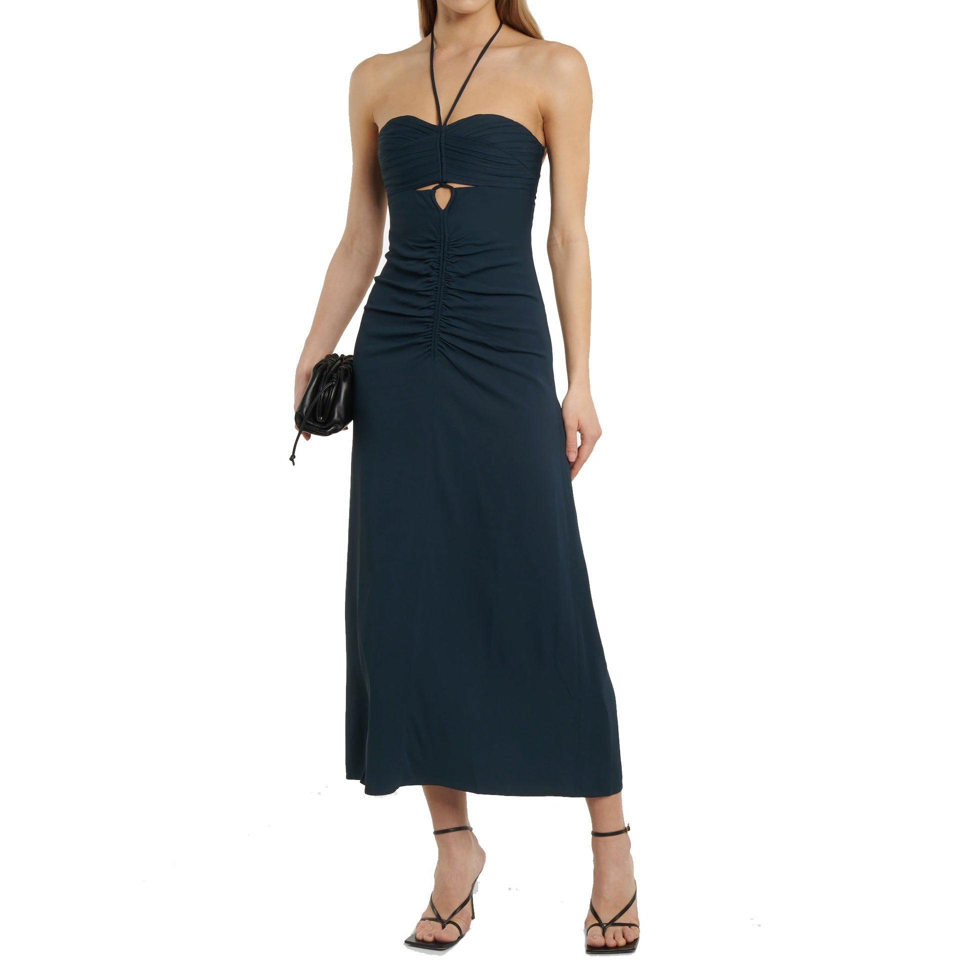 Self-Portrait Cut-Out Ruched Maxi Dress Women - 2