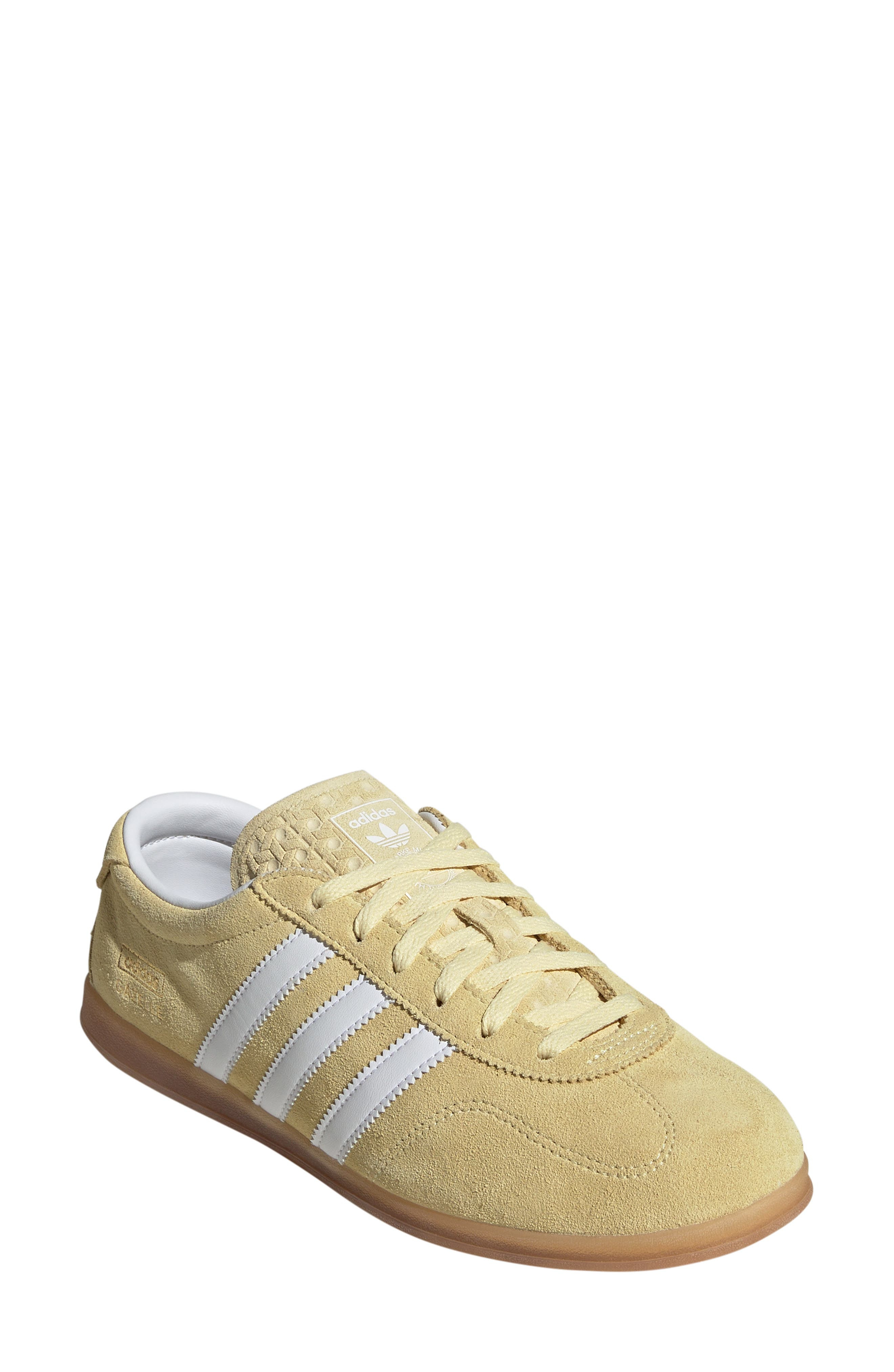adidas Gazelle Lo Pro Sneaker in Almost Yellow/White/Gum at Nordstrom - 1
