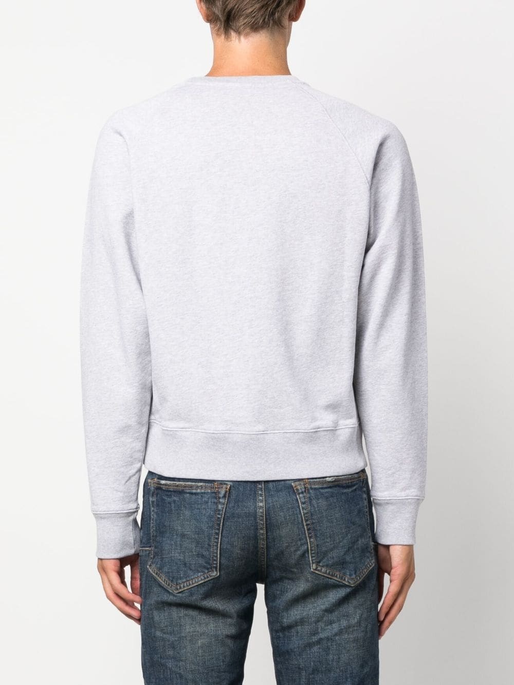 logo-print cotton sweatshirt - 4