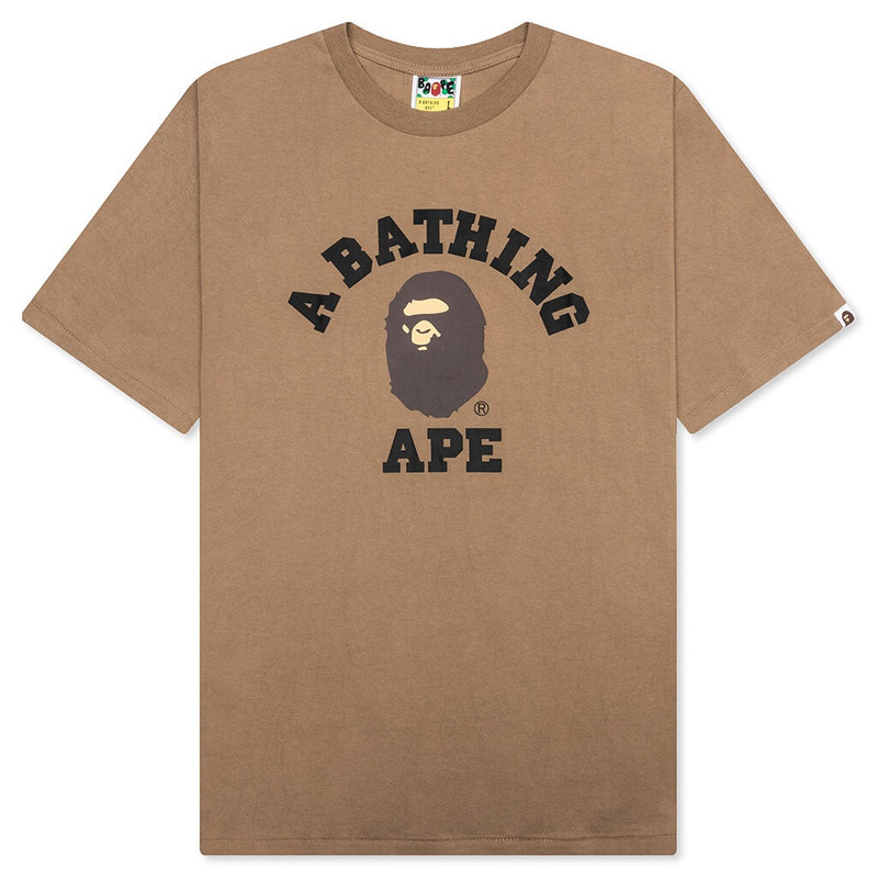 COLLEGE TEE - BEIGE - 1