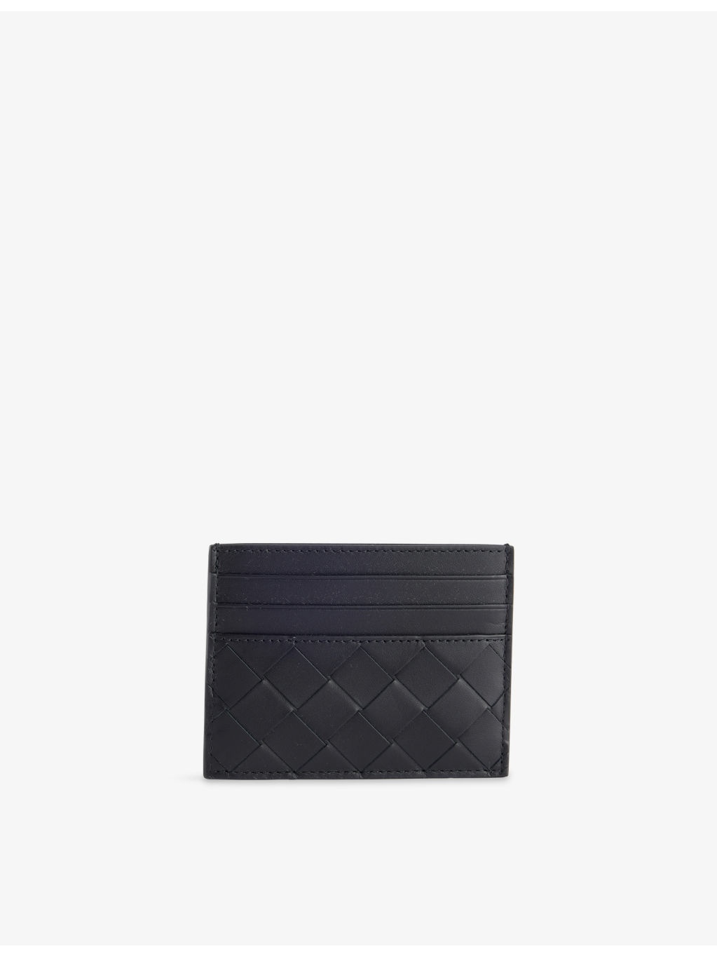 Intrecciato Leather Card Holder - 1