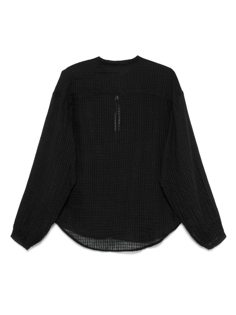 BARENA fine-check blouse outlook