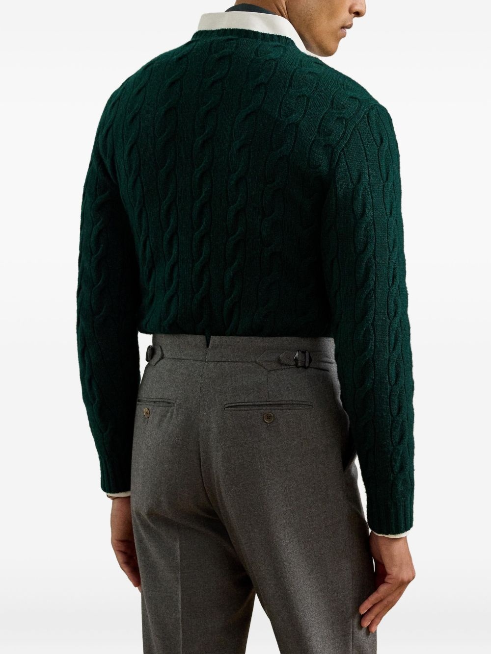 cable-knit jumper - 4