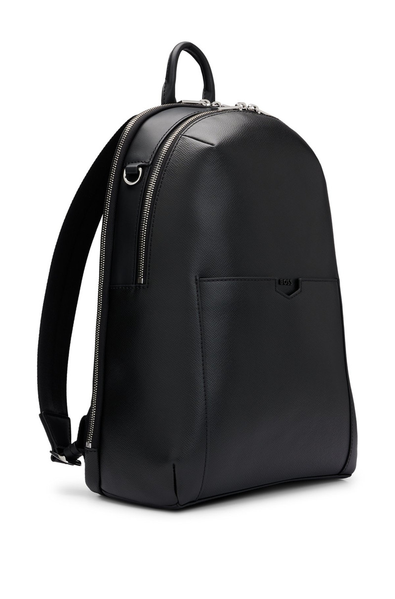 LEATHER BACKPACK WITH DETACHABLE INNER POUCH 6