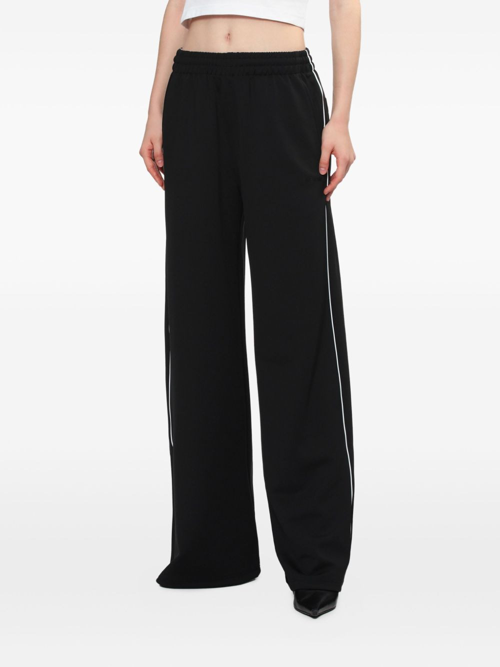 side-stripe trousers - 1