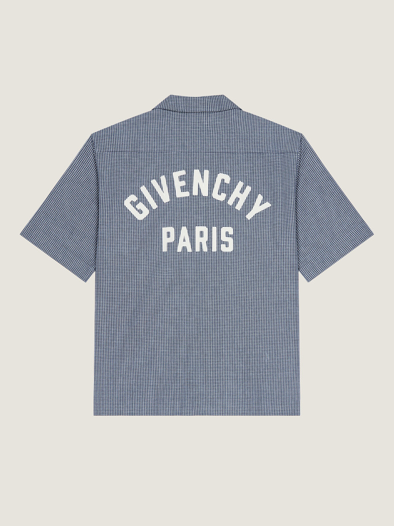Givenchy CHECKED SHIRT IN COTTON WITH GIVENCHY PARIS EMBROIDERY outlook