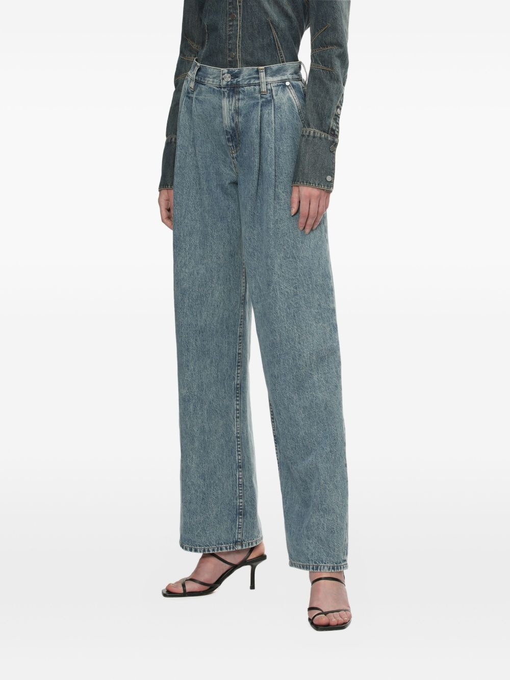 pleated jeans - 3