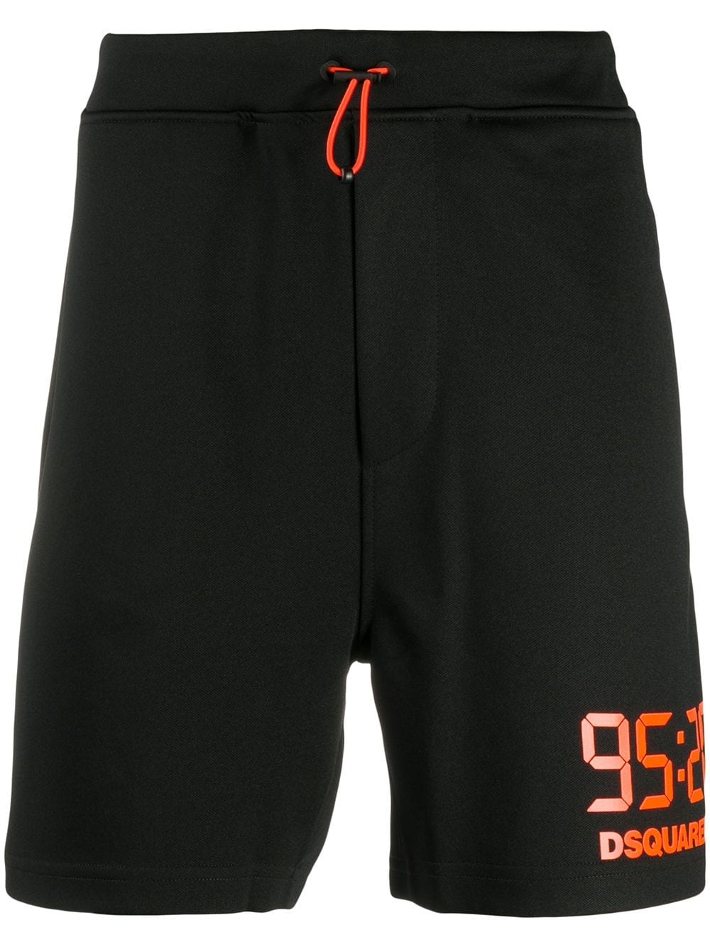 logo-print drawstring track shorts - 1