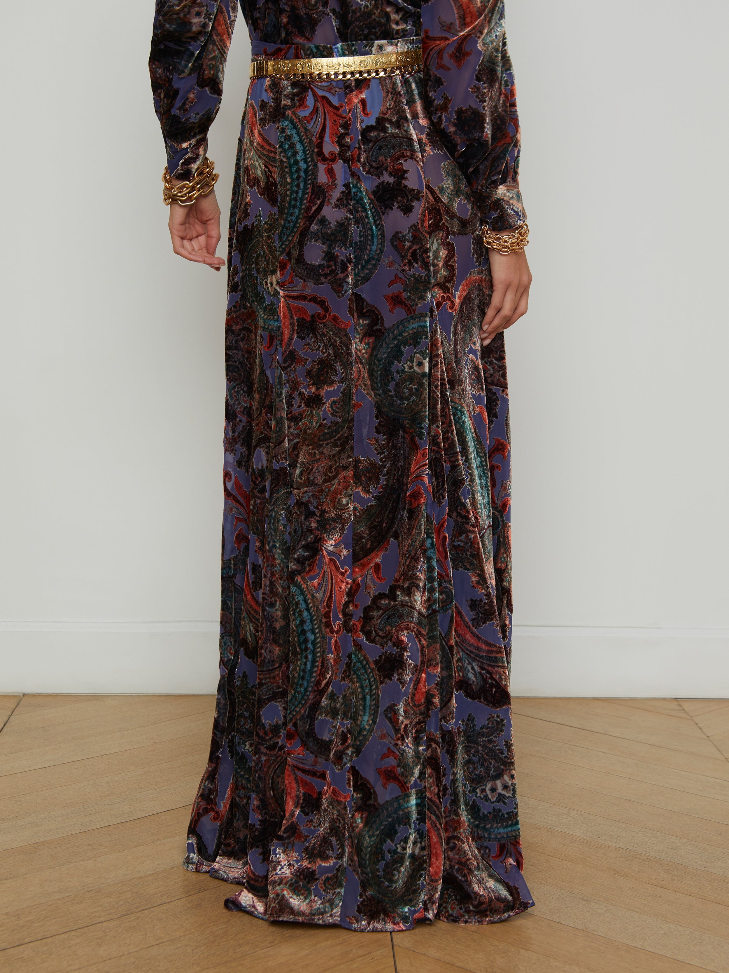 Luca Velvet Maxi Skirt - 6
