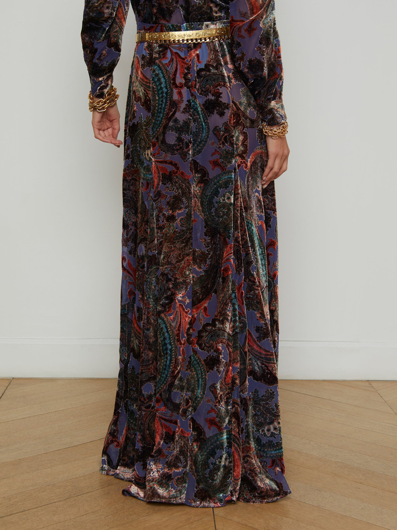 Luca Velvet Maxi Skirt 6