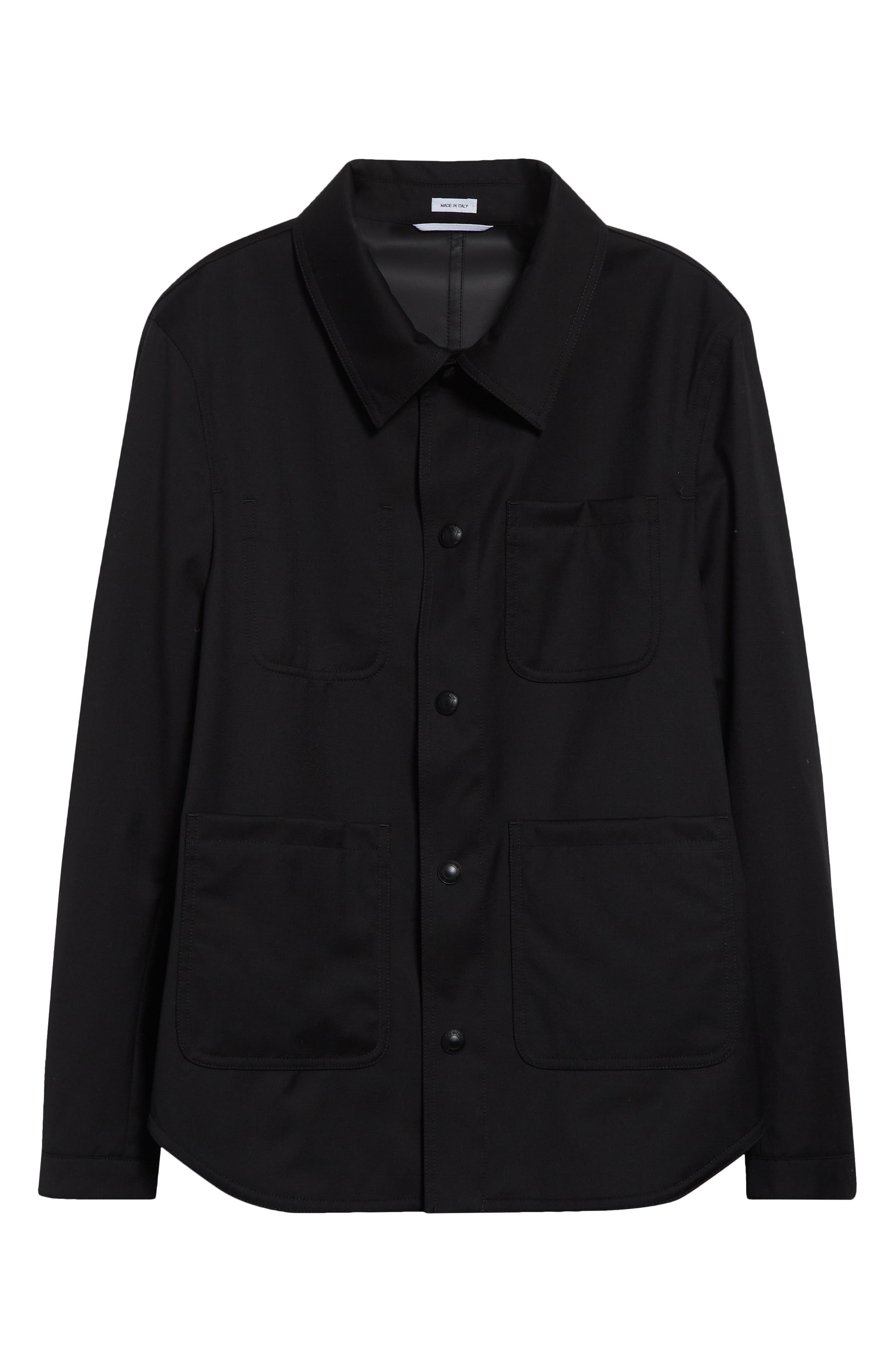 Thom Browne Virgin Wool Utility Jacket in Black at Nordstrom - 7