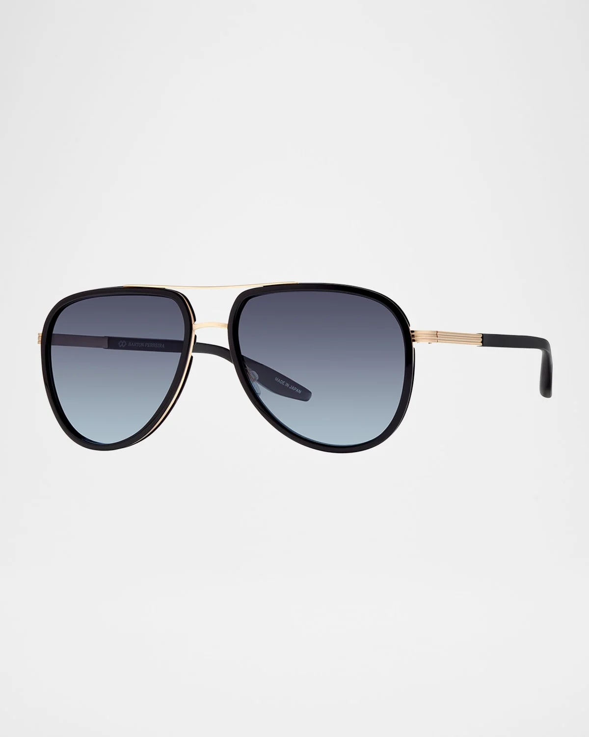 Men's Cani Acetate and Titanium Aviator Sunglasses - 1