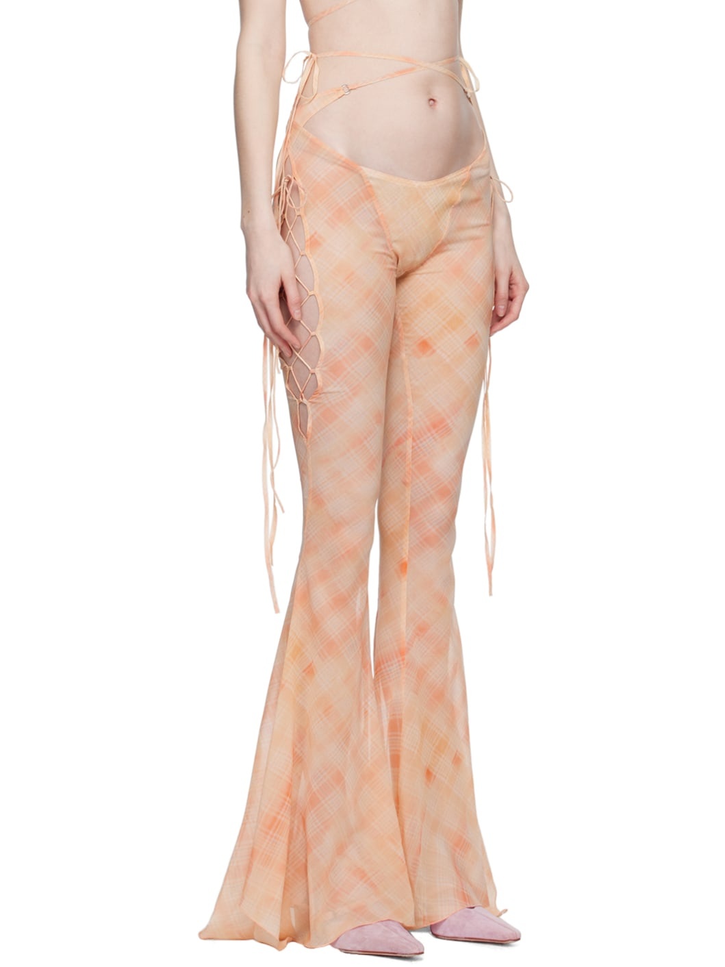 Orange Glimmer Trousers - 2