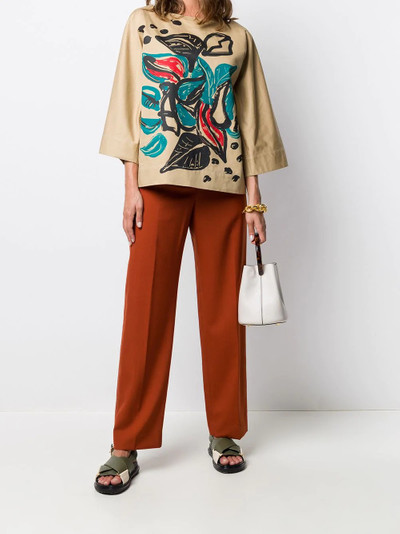 Marni tailored straight leg trousers outlook