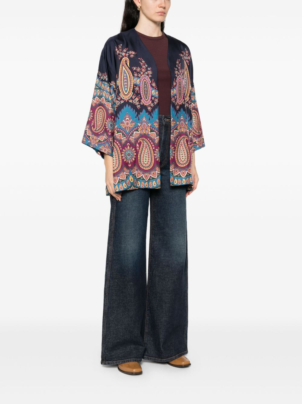 paisley-print jacket - 3