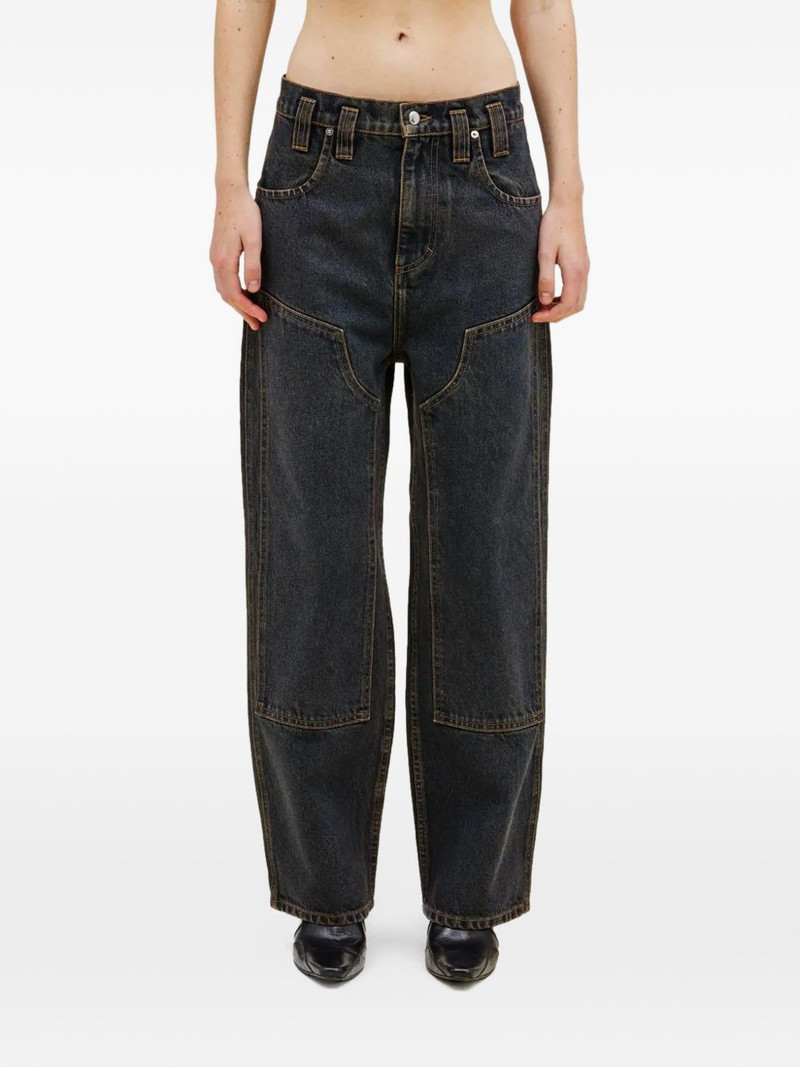 contrast-stitching jeans 3