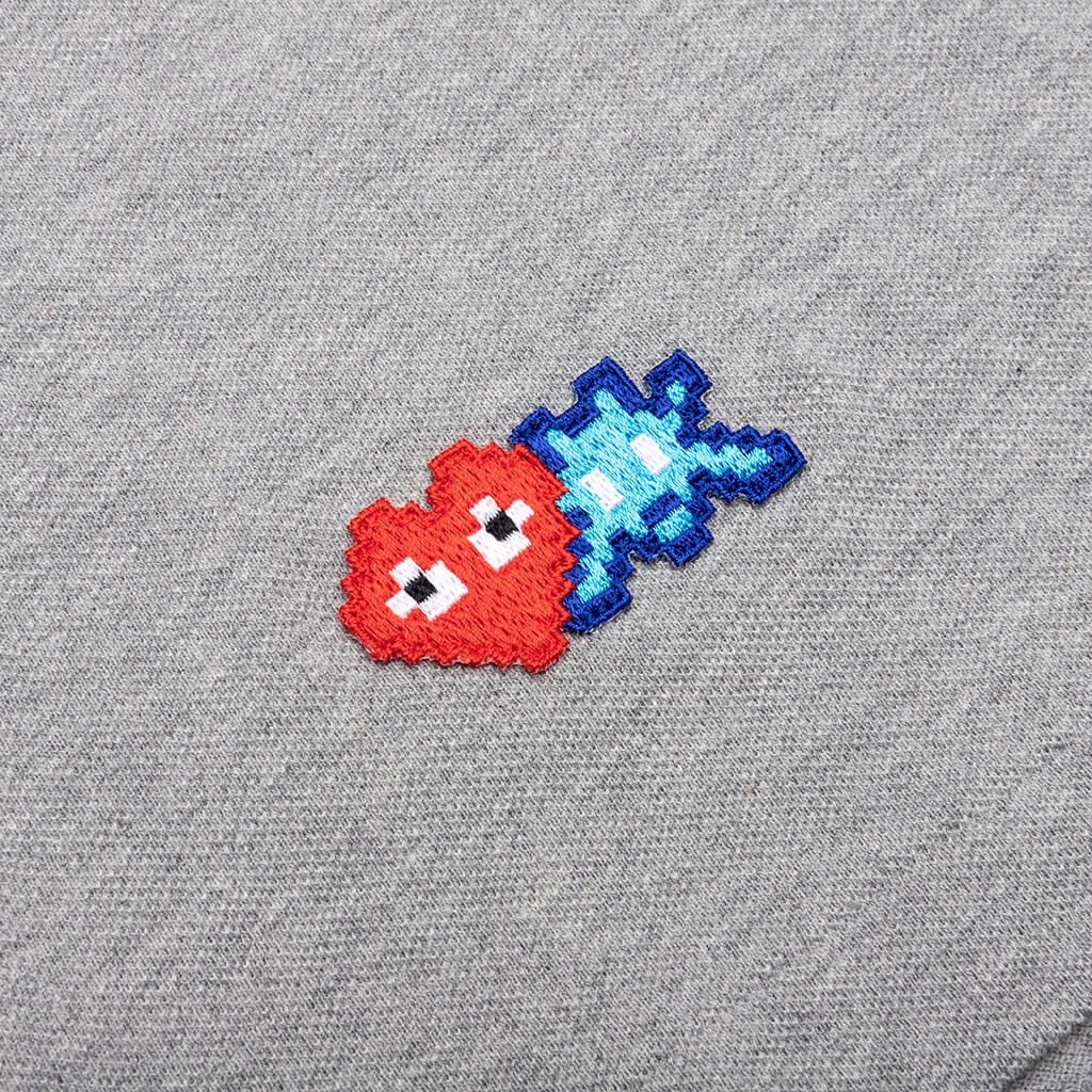 COMME DES GARCONS PLAY X THE ARTIST INVADER WOMEN'S POLO - GREY - 4