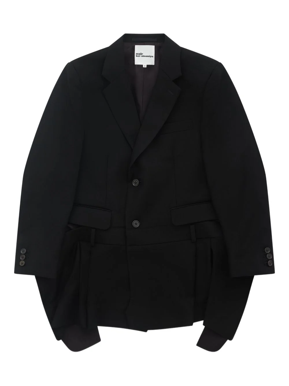 buttoned panelled blazer - 1