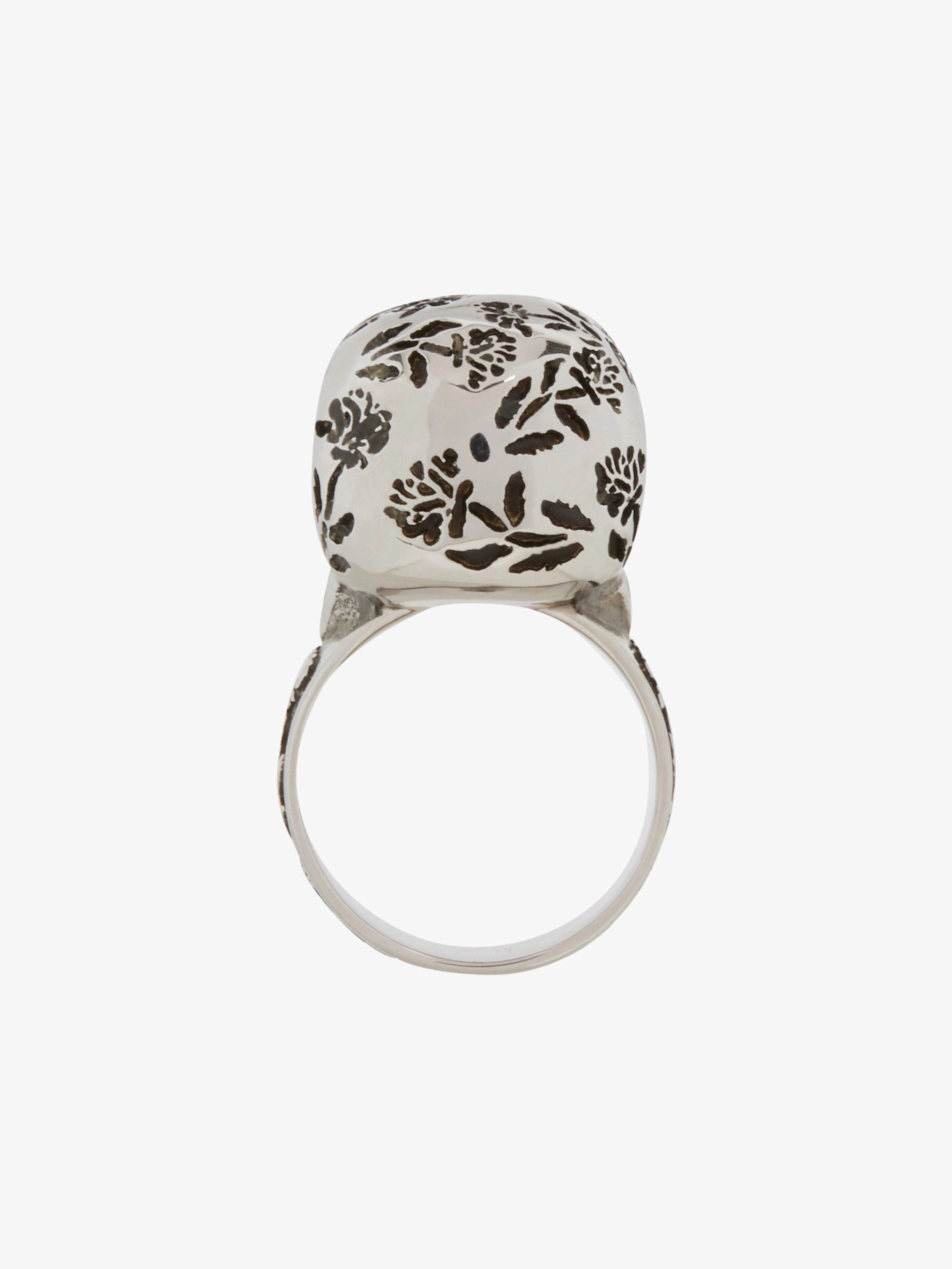 ENGRAVED RING IN METAL WITH 4G SKULL - 2