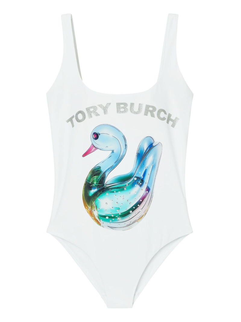 Lucky Duck-print swimsuit 1