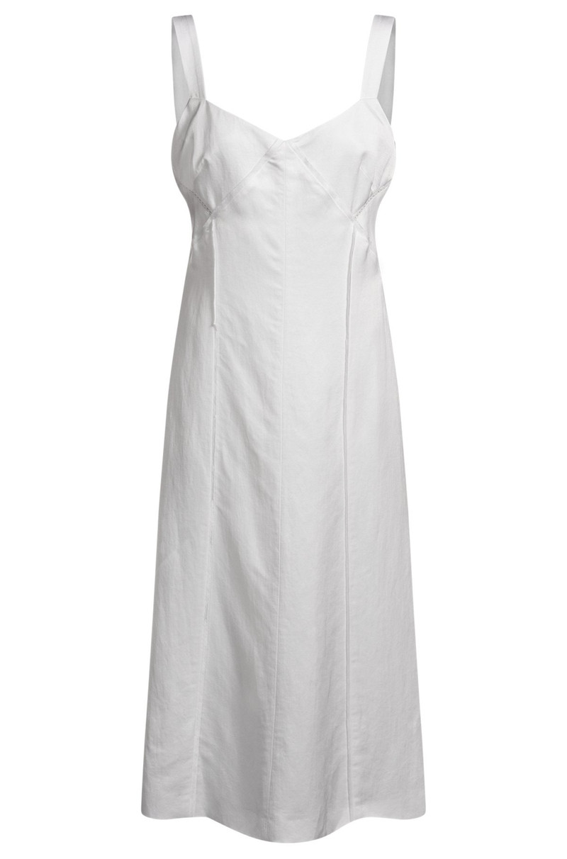 SUMMERY DRESS WITH WIDE STRAPS AND SEAMING DETAIL 1
