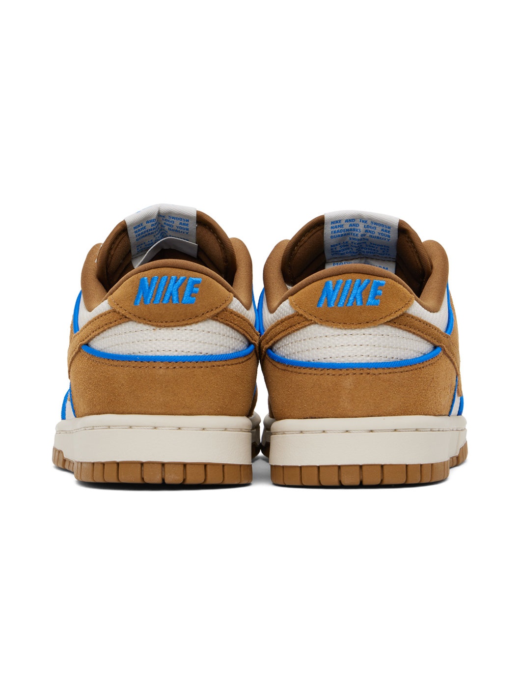 Beige & Tan Dunk Low Sneakers - 2